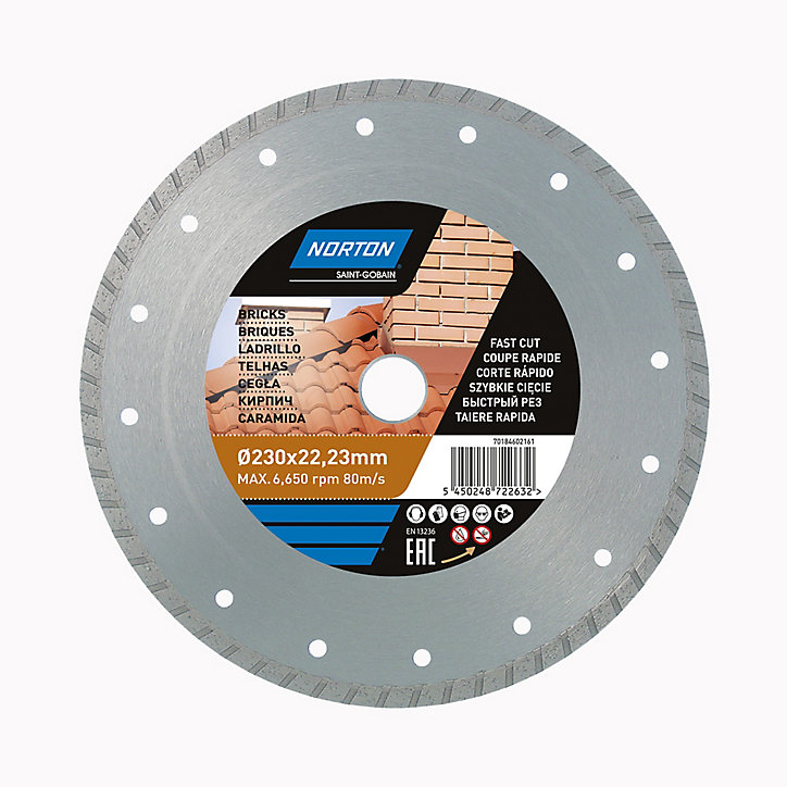 Disque diamant turbo multi Norton 230x22,2 mm