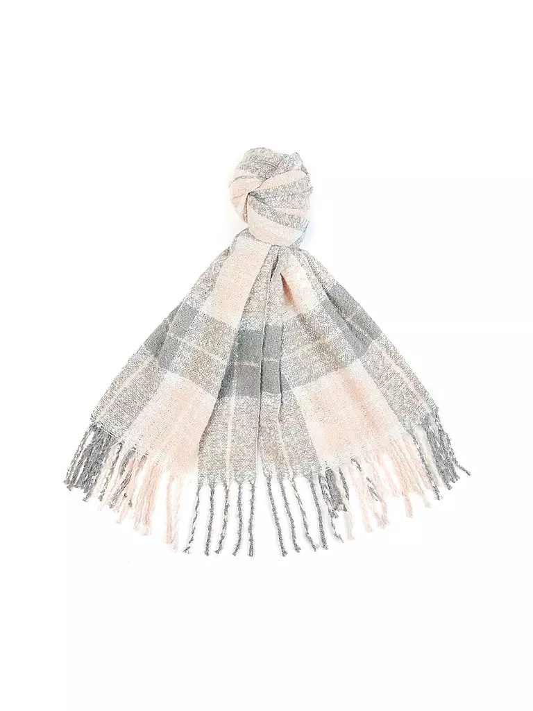 BARBOUR Geschenkset Beanie und Schal SALTBURN grau