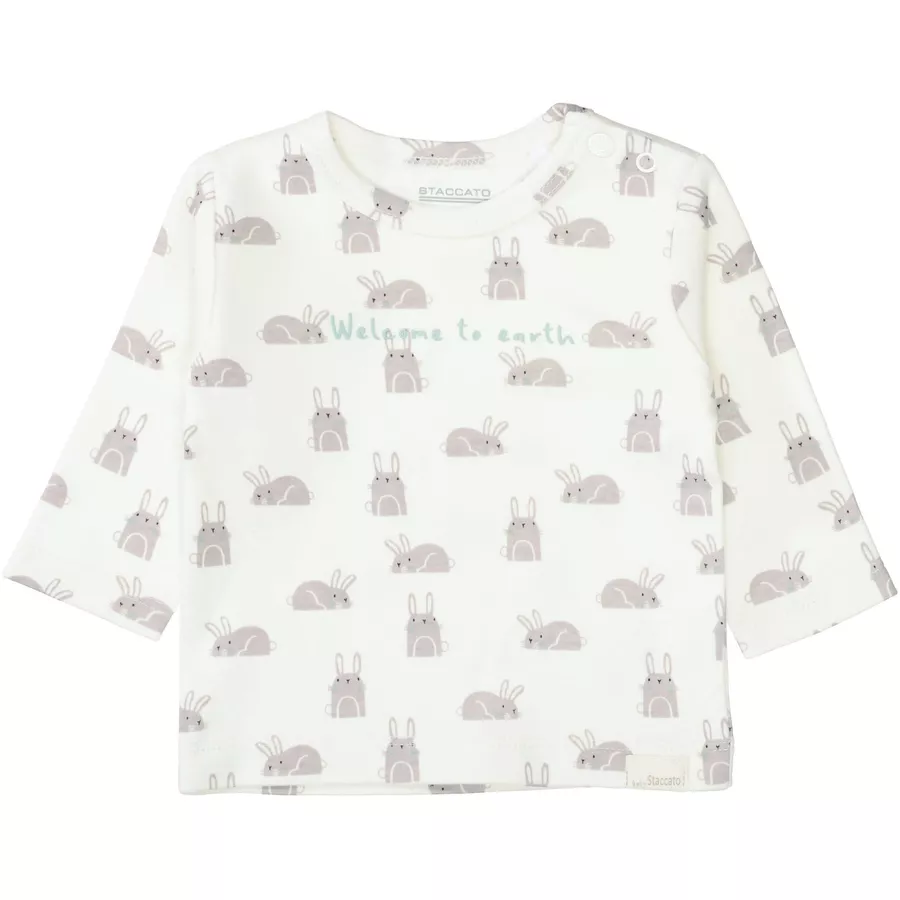 STACCATO Shirt cream white gemustert