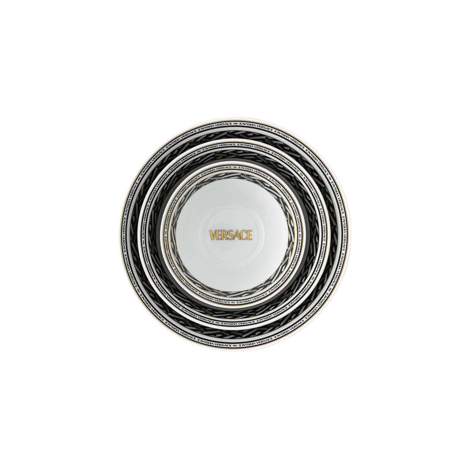 La Greca Signature Black Bowl-Set 4-tlg.