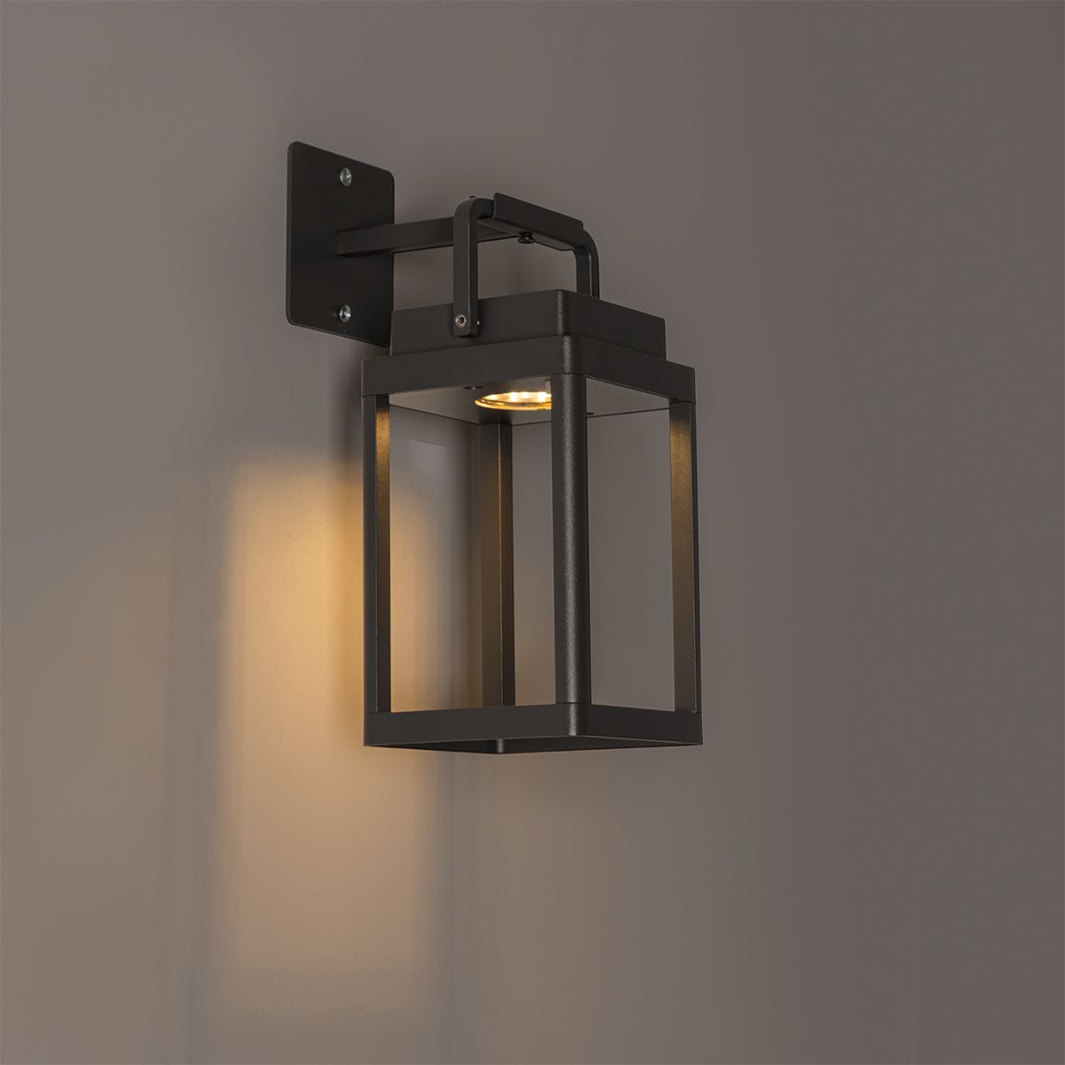 Buiten wandlamp donkergrijs incl. LED oplaadbaar - Yara