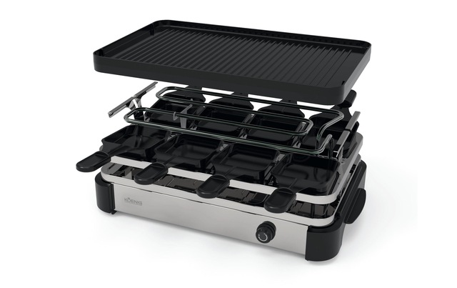 KOENIG Raclette »Pro 8 Personen« 8 Stk. Raclettepfännchen 1.500 W