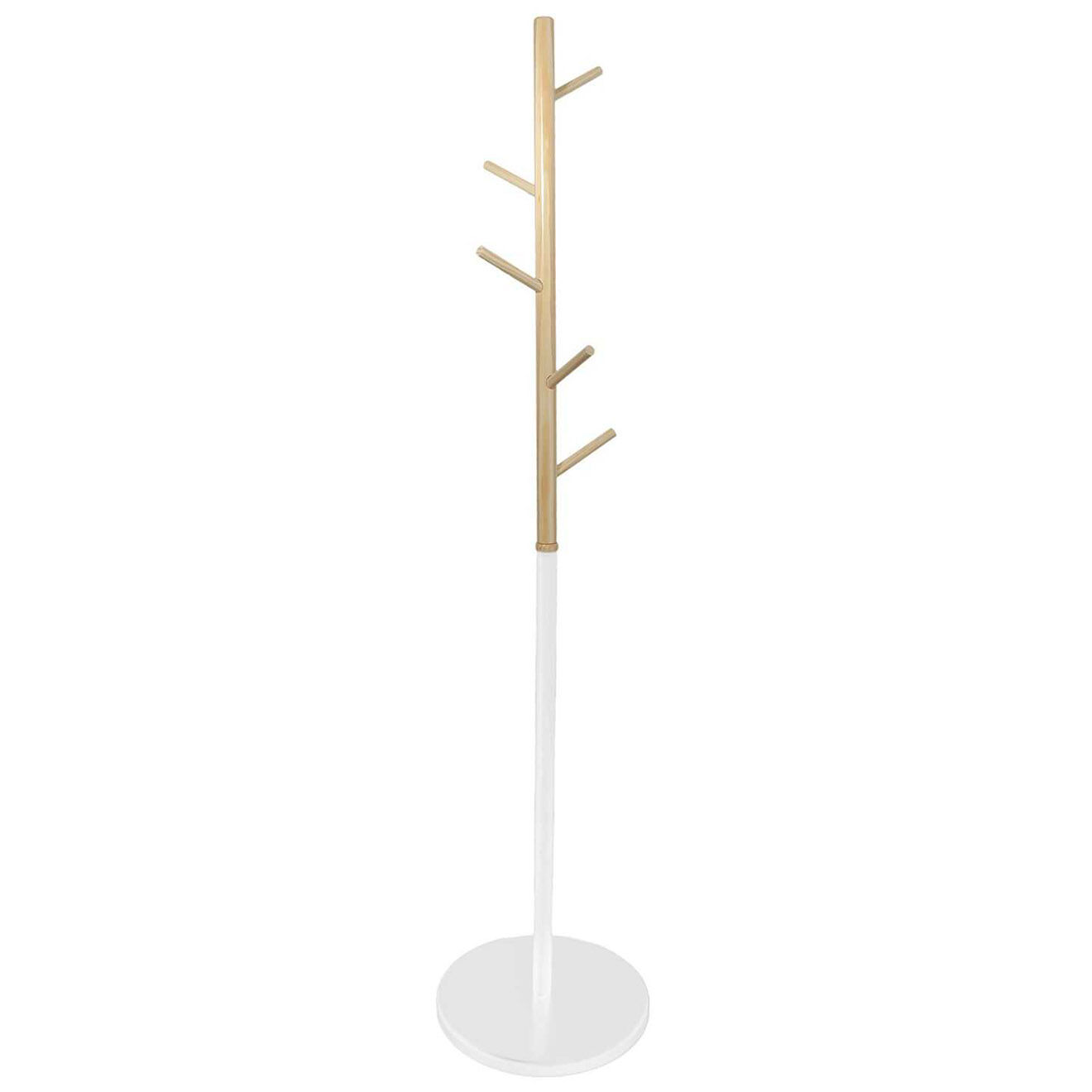 Home Deco Factory Porte-manteaux Miko blanc - 40x173x40 cm