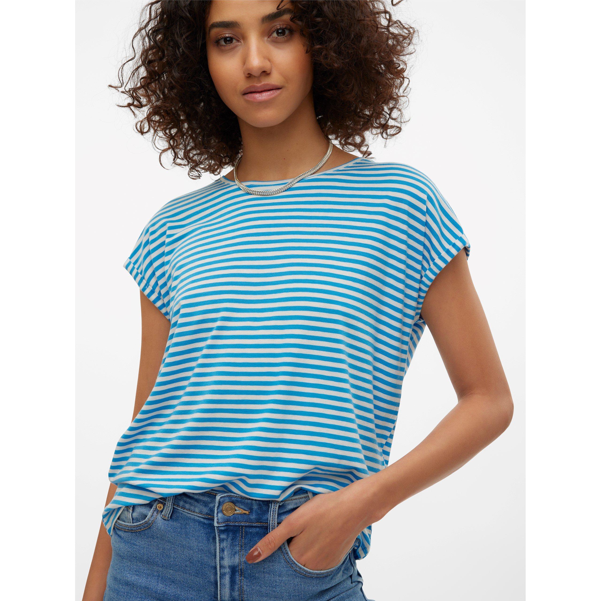 Vero Moda VM Ava Plain Short Sleeve T Shirt Womens