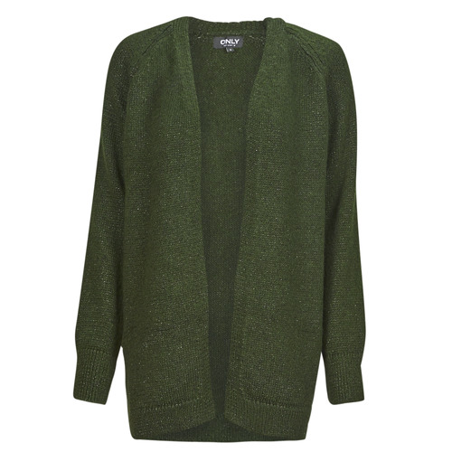 Only - ONLBENIN L/S LUREX CARDIGAN CS KNT - Kaki