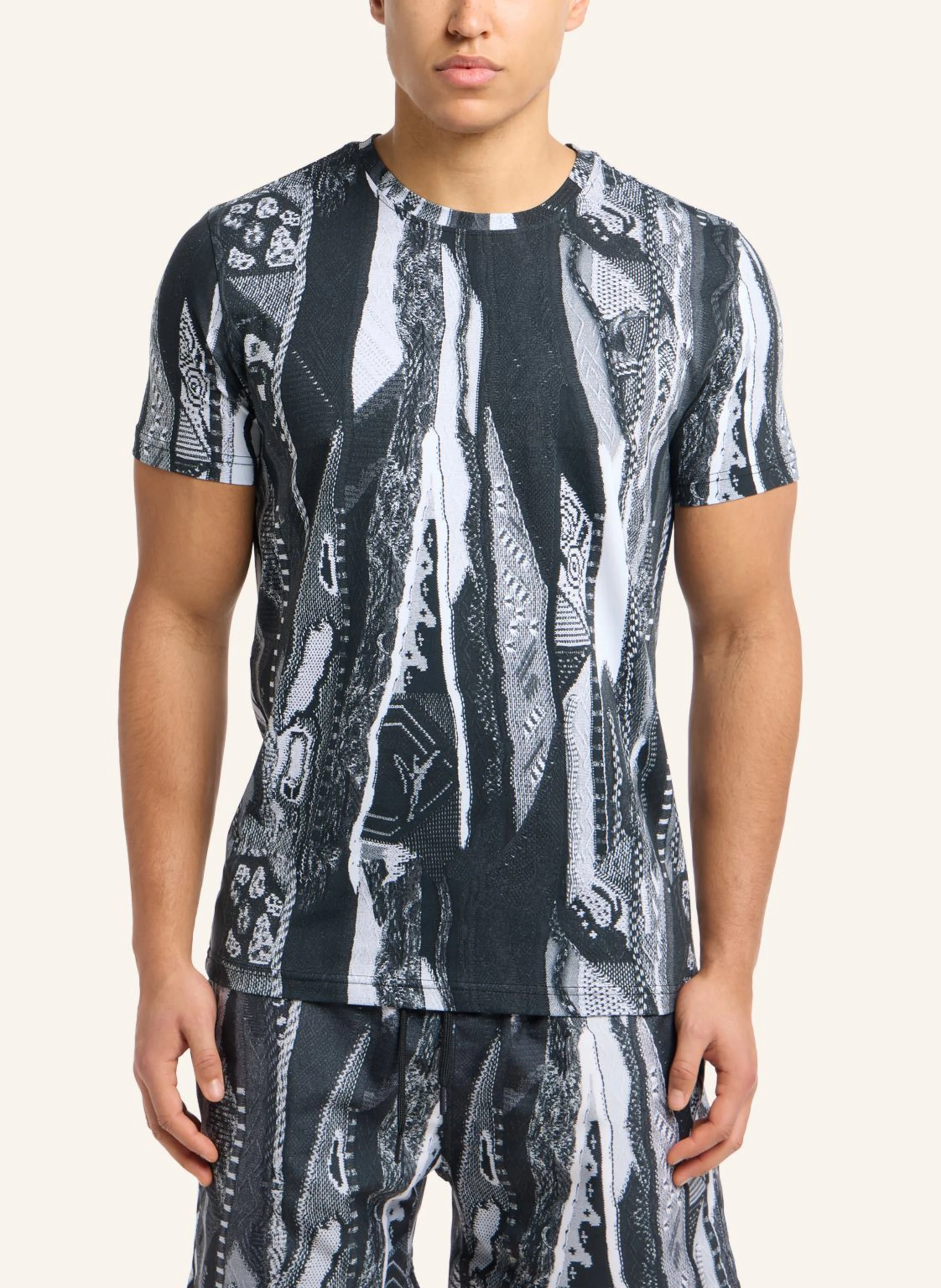 CARLO COLUCCI T-Shirt mit Knitprint EGON