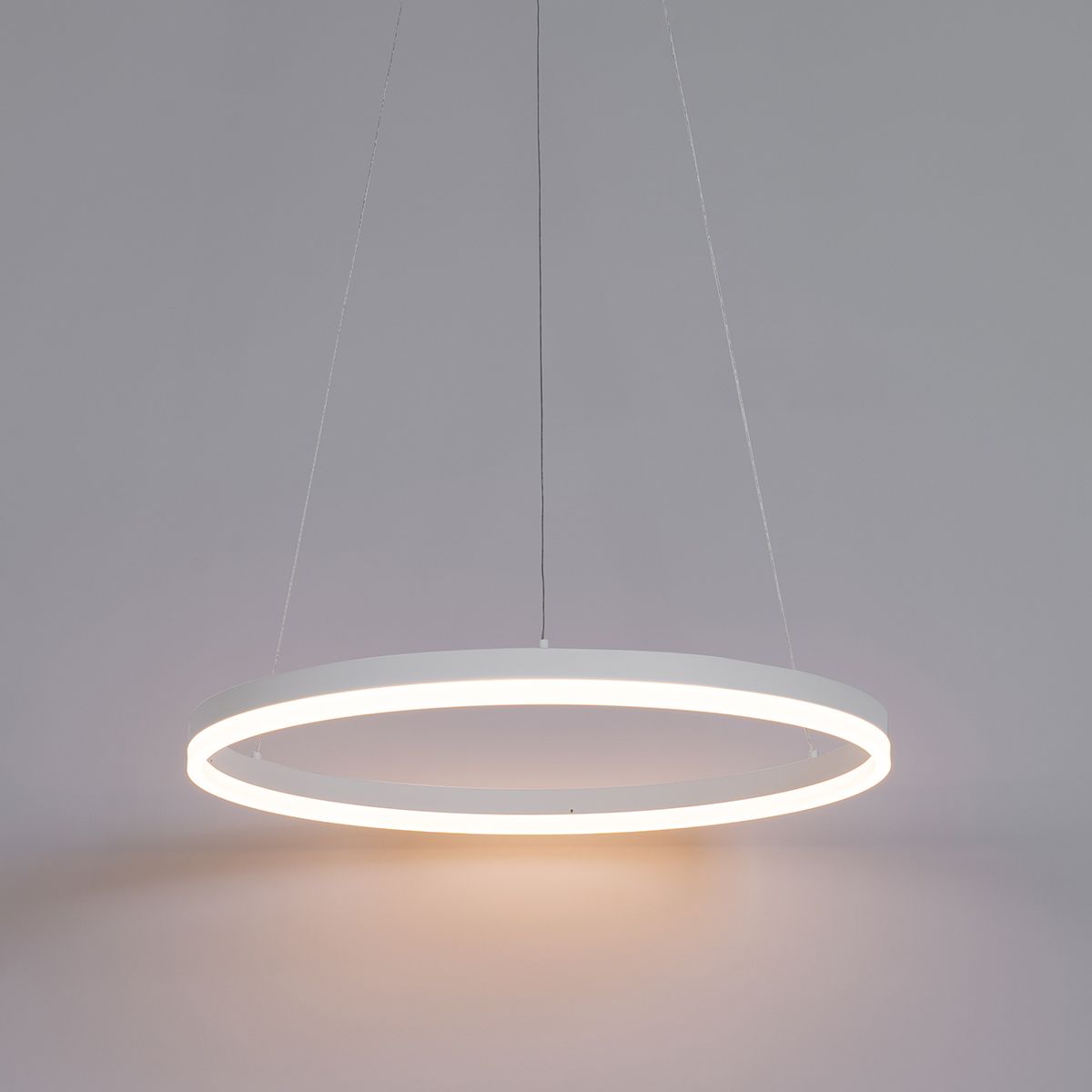 Design hanglamp wit 60 cm incl. LED 3-staps dimbaar - Anello