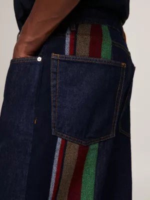 Calça jeans reta listrada Tommy x Pendleton New York