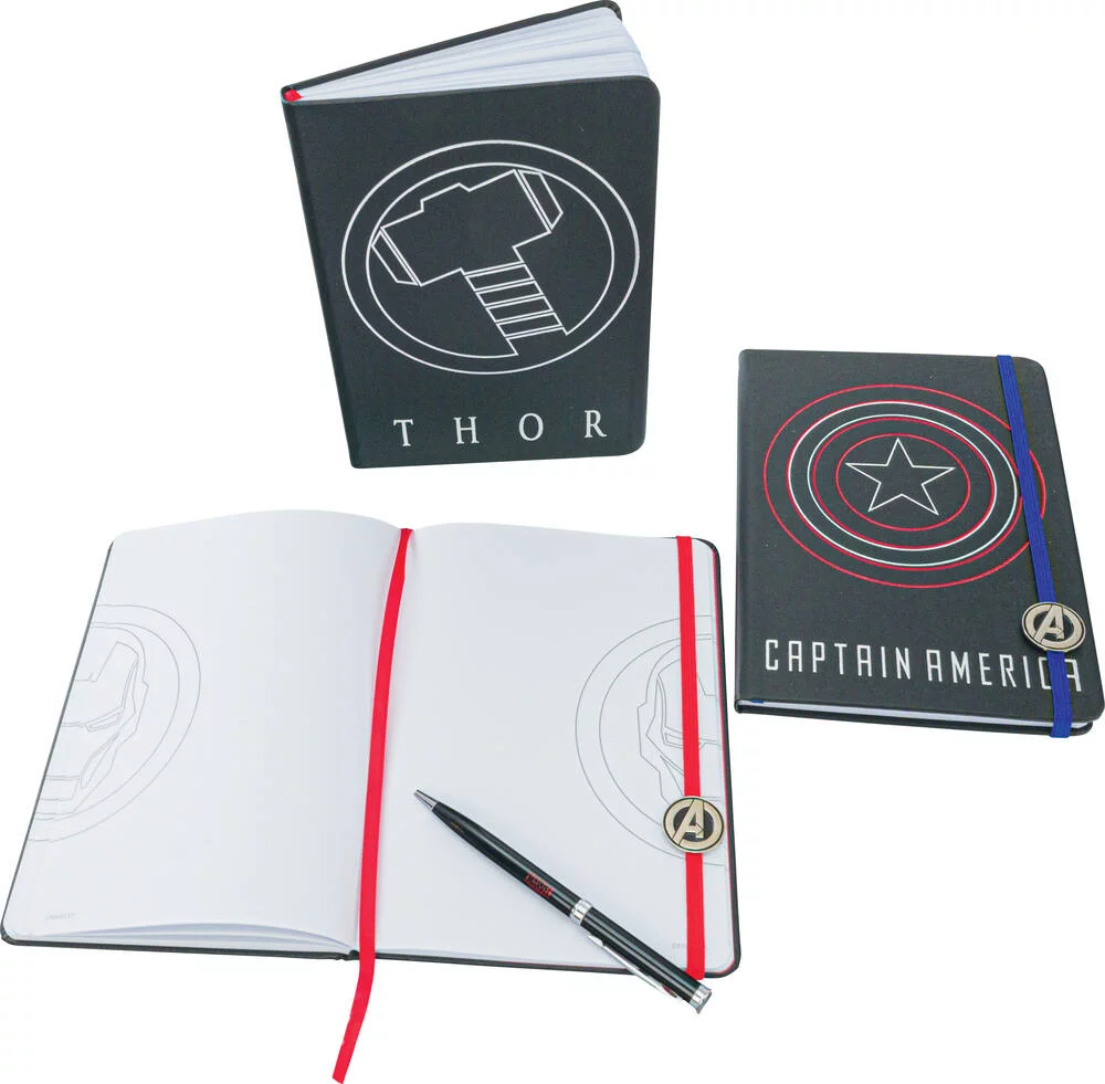 MARVEL - COFFRET COLLECTOR 3 CARNETS ET 1 STYLO
