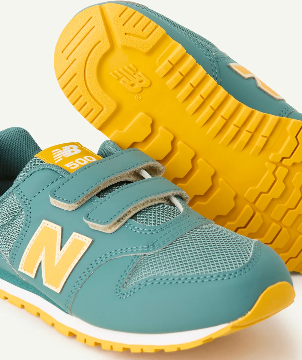 NEW BALANCEBASKETS ENFANT À SCRATCHS 500 JAUNE ET VERT