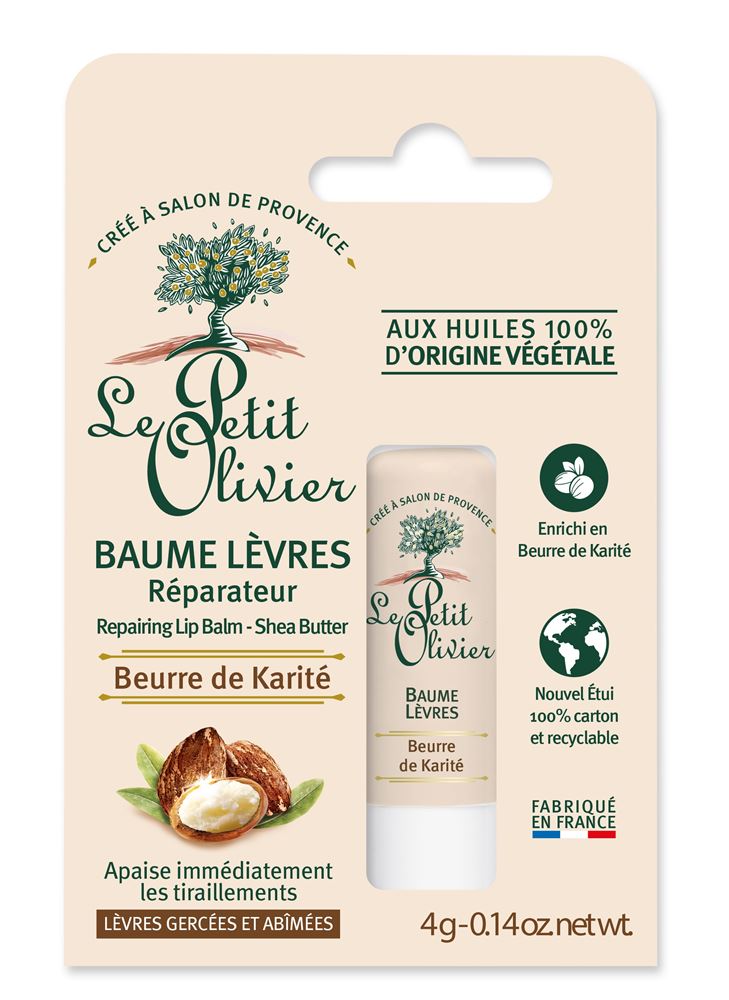 LE PETIT OLIVIER Lippenbalsam repair<br>4 g, Balsam, Sheabutter