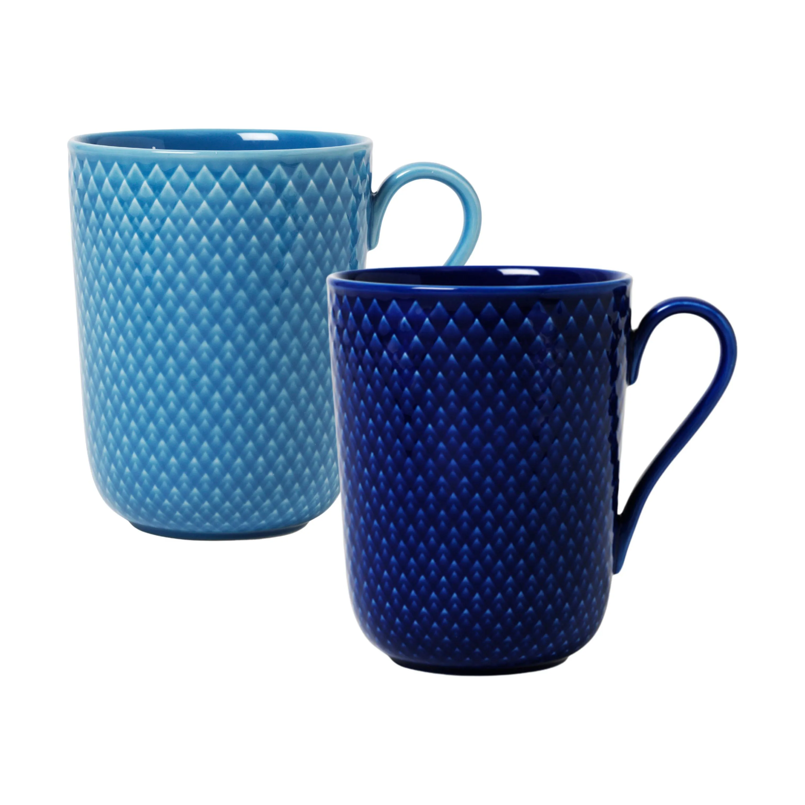 Lyngby Porcelæn Rhombe Color Krus m. hank - 2 stk.