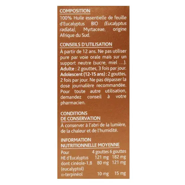 Óleo Essencial de Eucalipto Radiata Orgânico Arko Essentiel nº 8 10ml