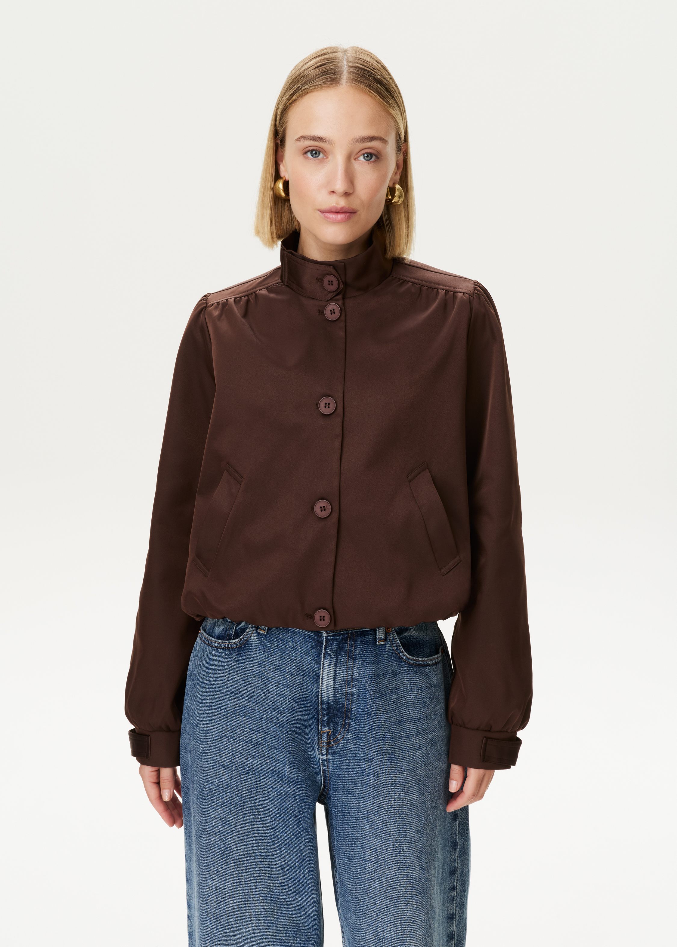 Cropped ballonjacket