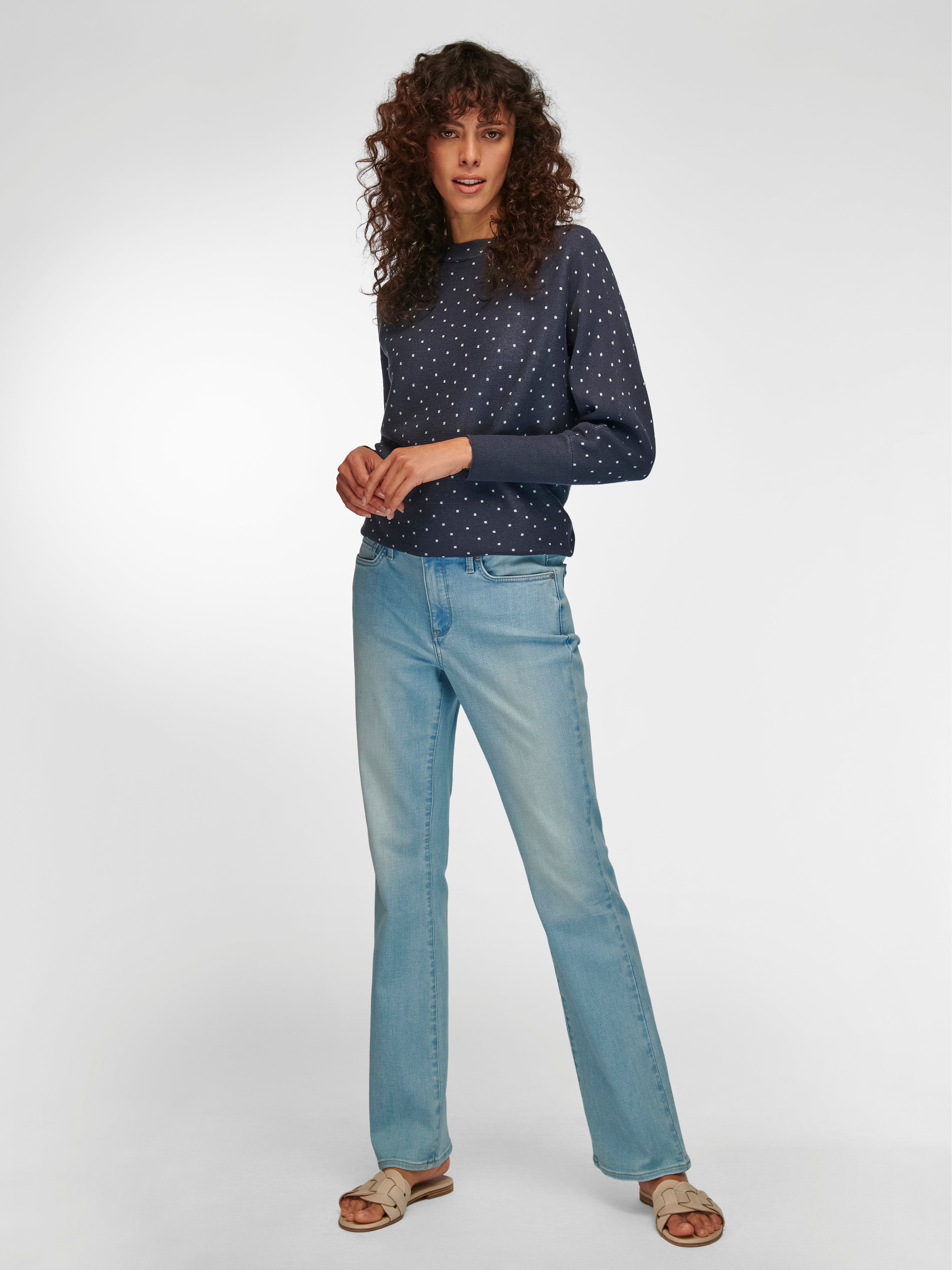 Pullover mit Stehbundkragen