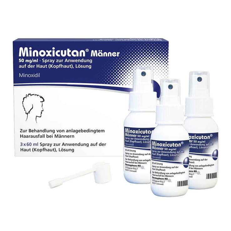 Minoxicutan® Männer 50 mg/ml Spray, 3X60 ml