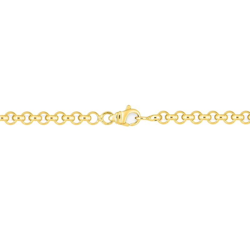 Bracelet femme 18 cm - Maille Jaseron - Or 18 Carats - Largeur 3.5 mm