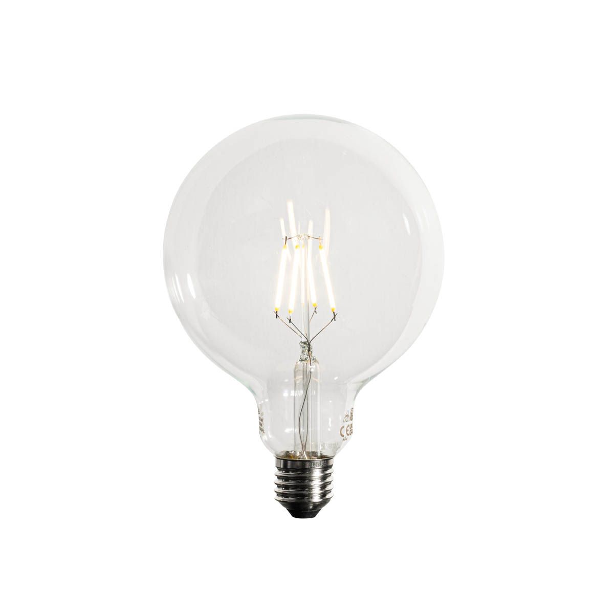 Set van 5 E27 dimbare LED lampen G125 5W 450 lm 3000K