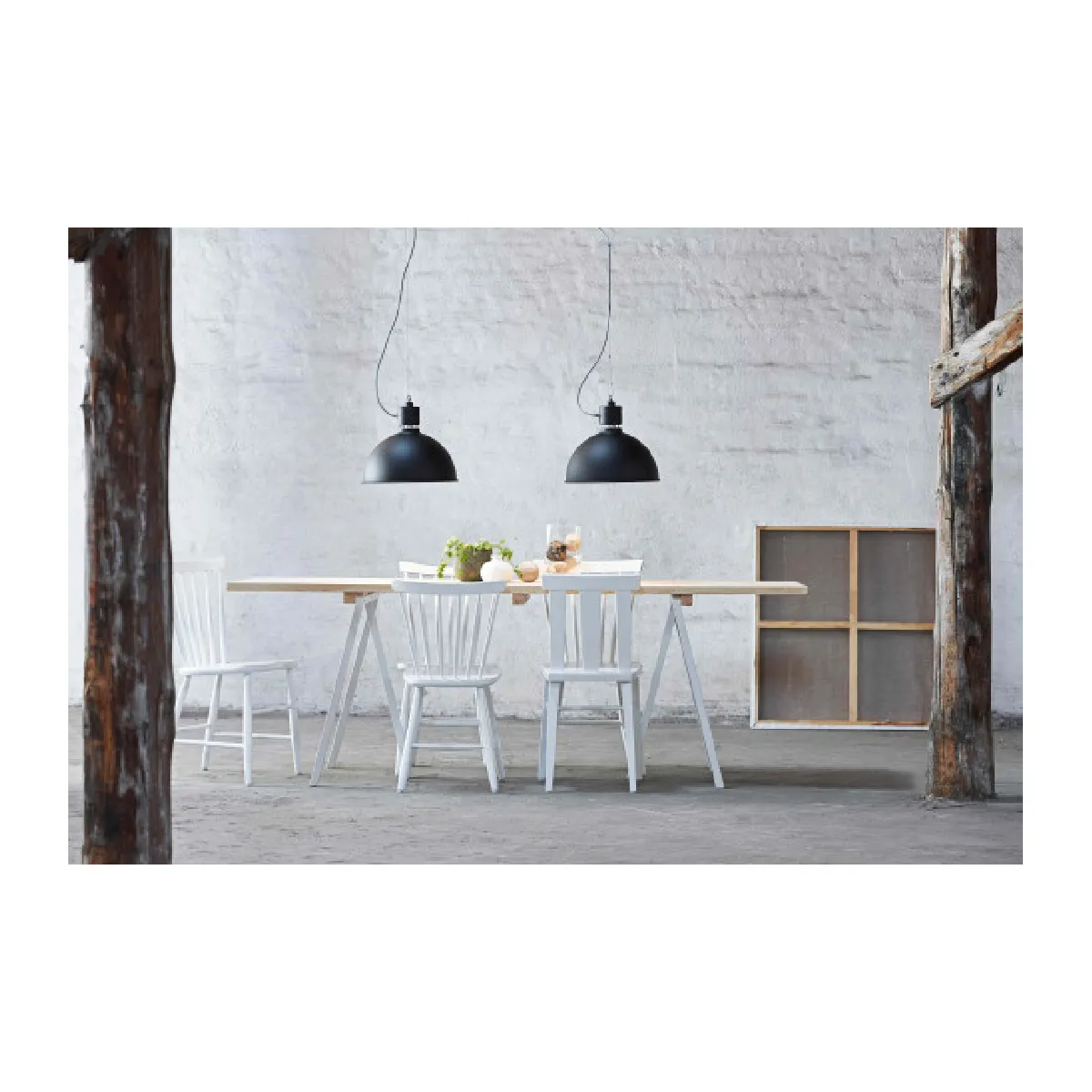 Luminaire Center Suspension MAGNUM en Métal et Noir hauteur 31,7 Cm