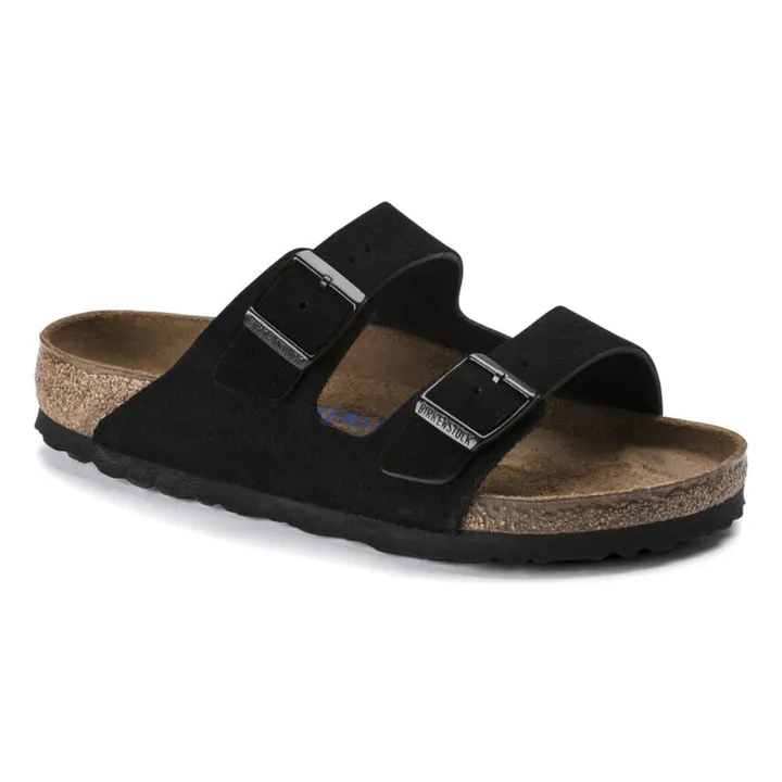 BIRKENSTOCK Sandales Arizona Suède et Nubuck - Collection Adulte  | Noir
