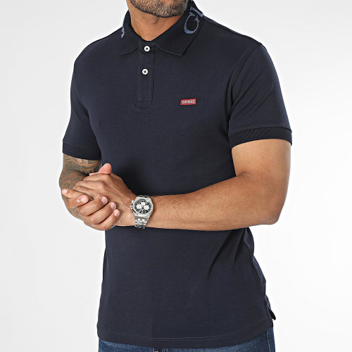 Polo Manches Courtes Slim M3YP66-KBL51 Bleu Marine