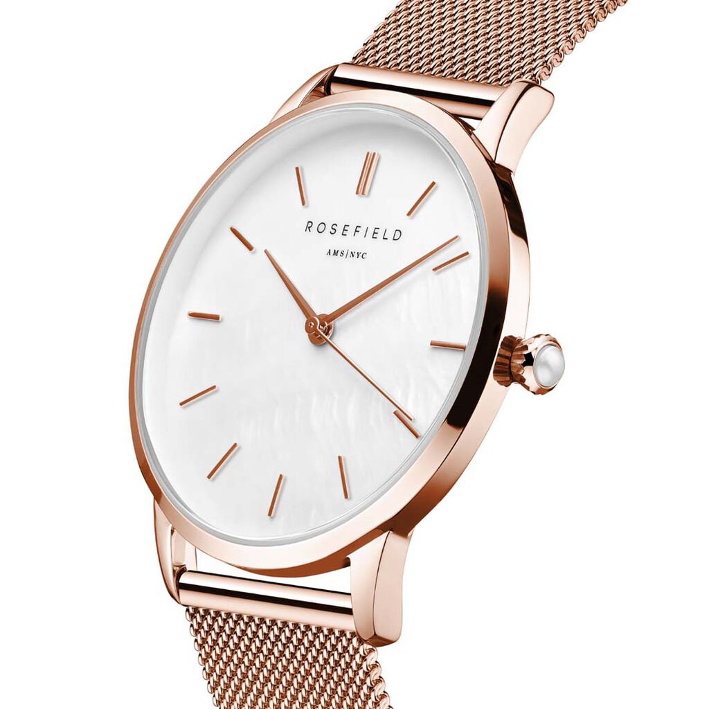 Montre Rosefield Pearl Edit Blanc