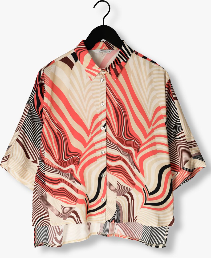 SUMMUM multi summum tuniek blouse geometrical stripes blouse geometrical stripes