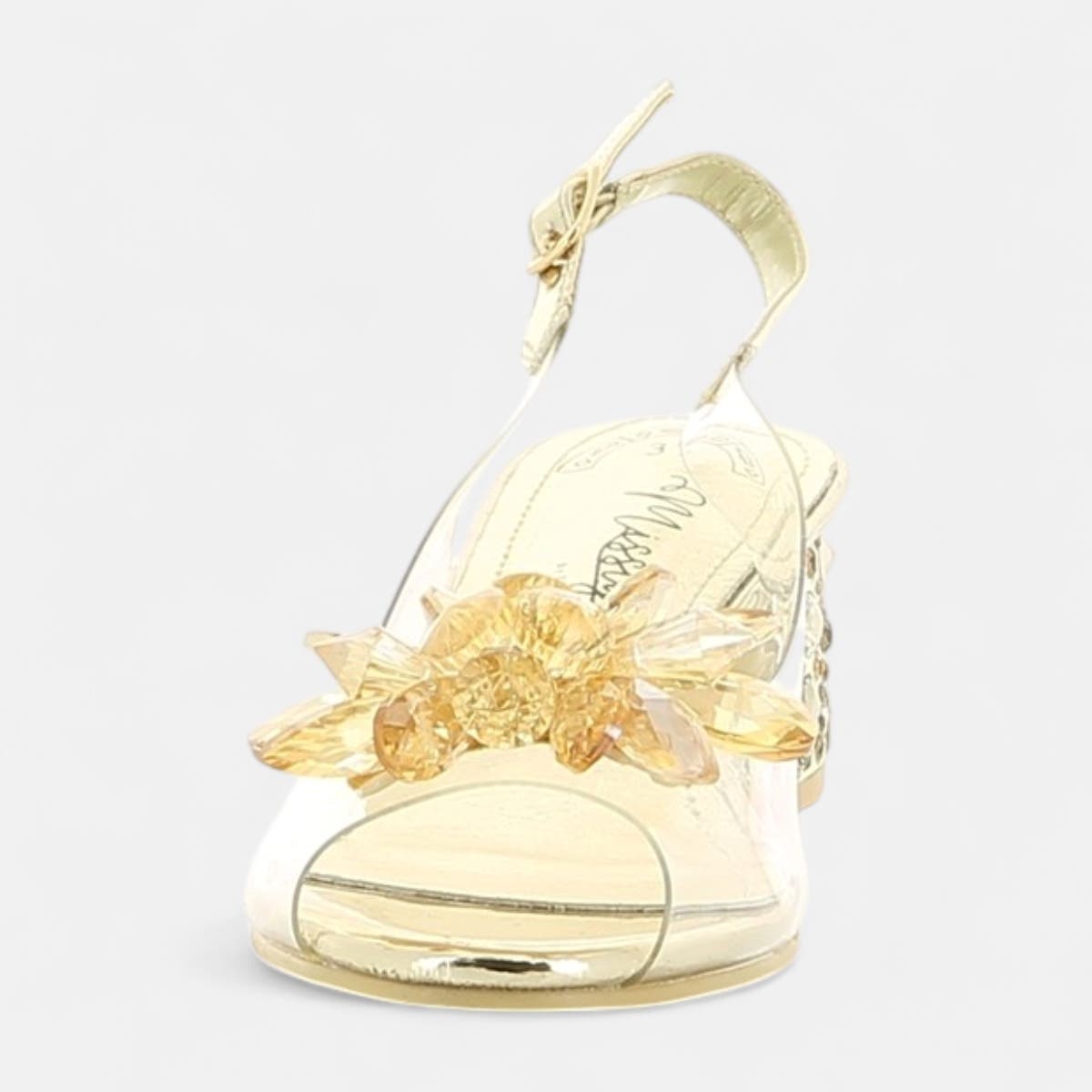 Nu-pieds à talon Femme or
