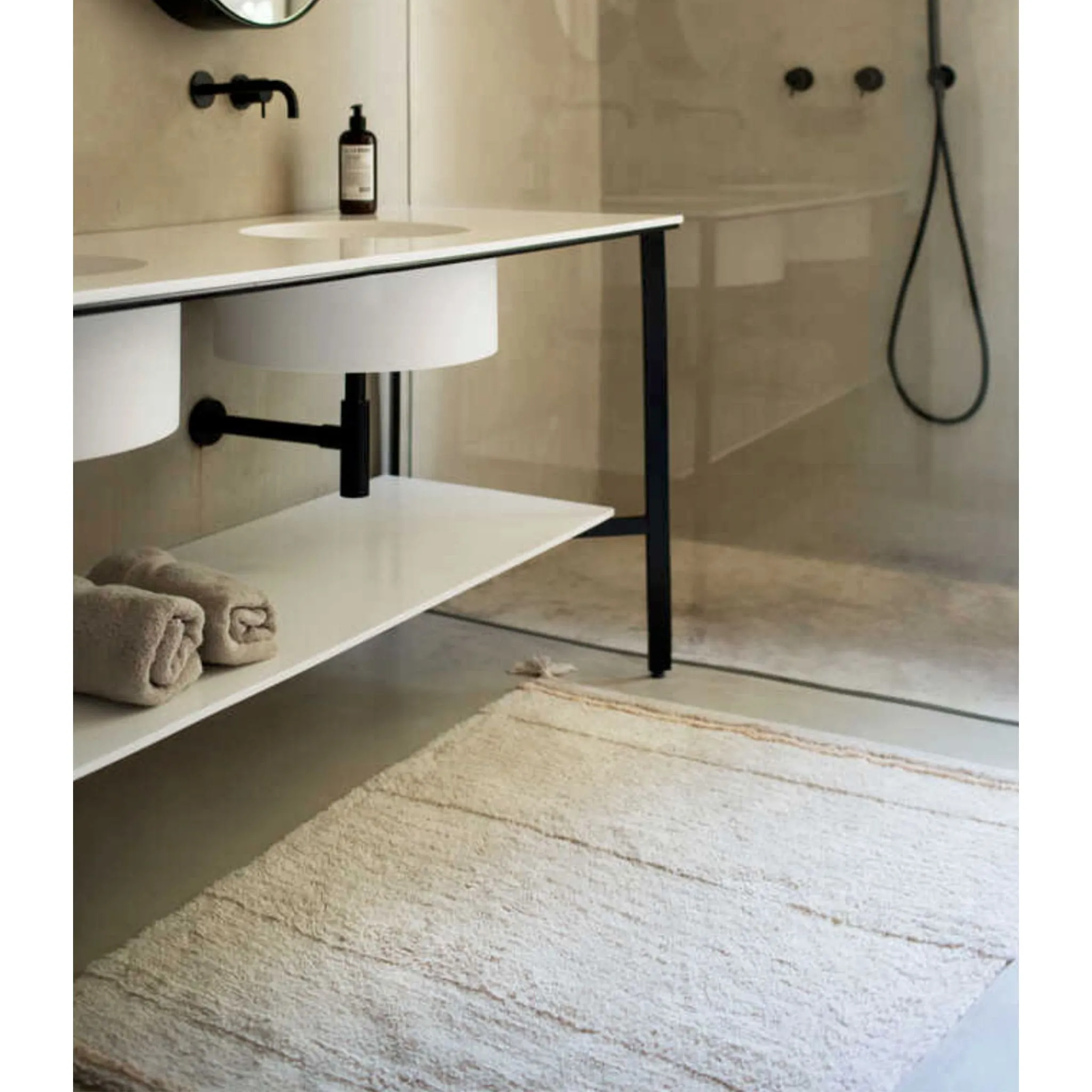 Lorena Canals Tapis Bloom Naturel Lorena Canals - Lavable à la machine