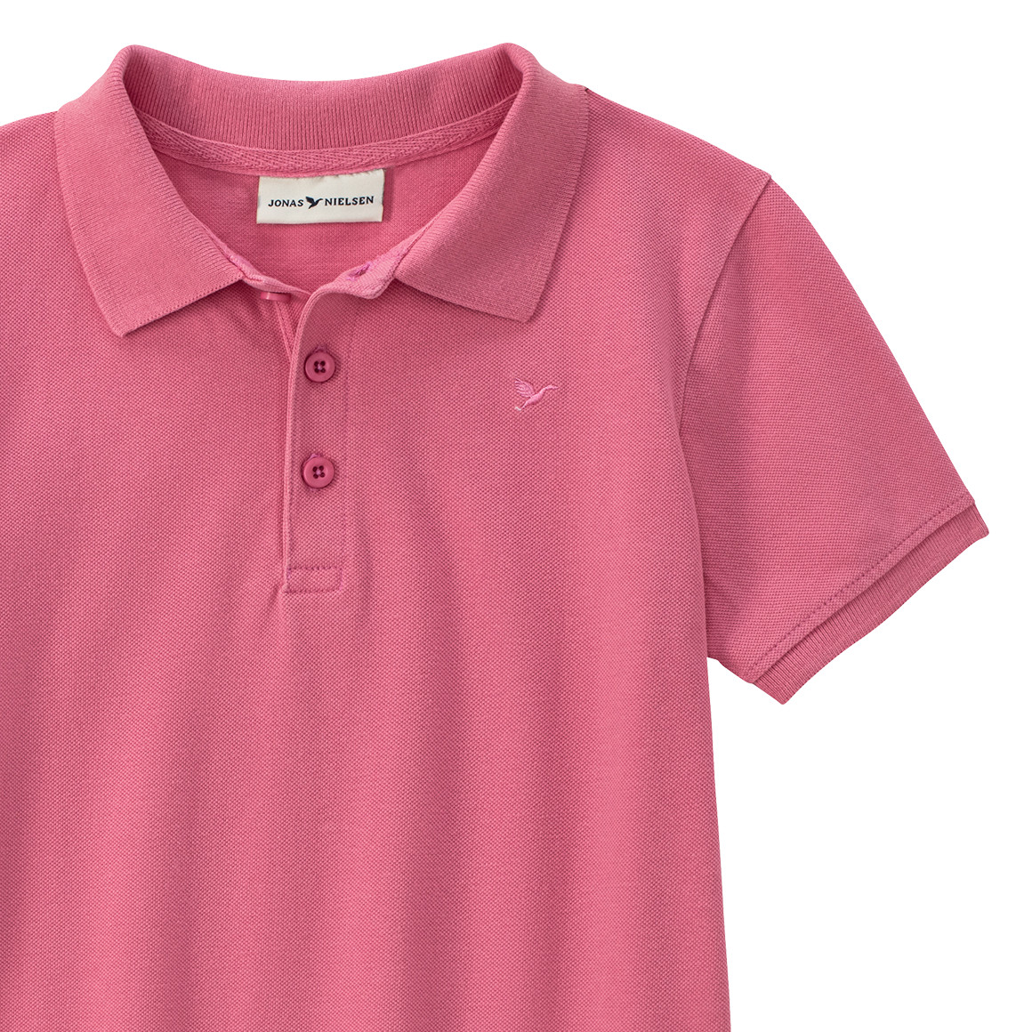 Jonas Nielsen Jungen Poloshirt in Pique-Struktur pink