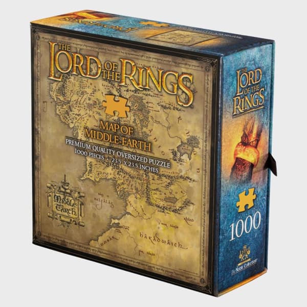 Puslespill 1000 brikker LOTR - Midgårdskart