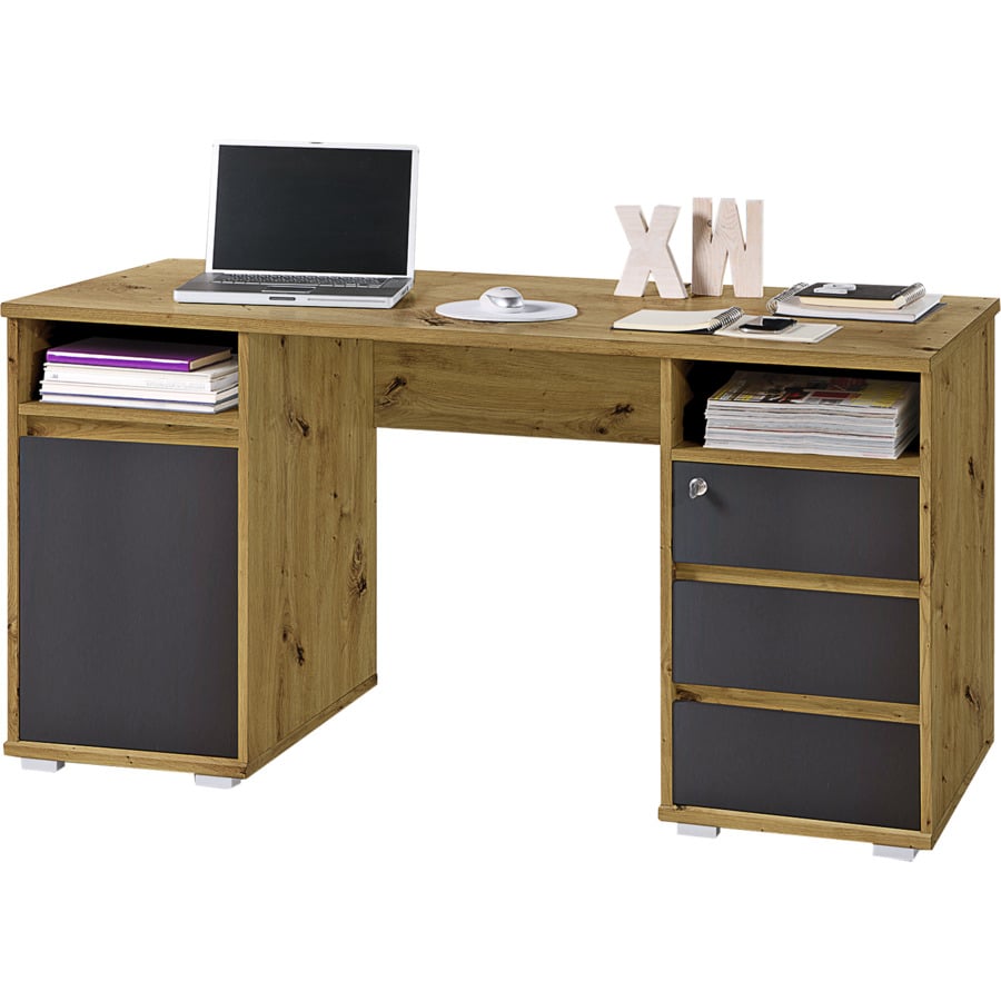 Schreibtisch Paris Dekor weiss 145 x 76 x 65 cm