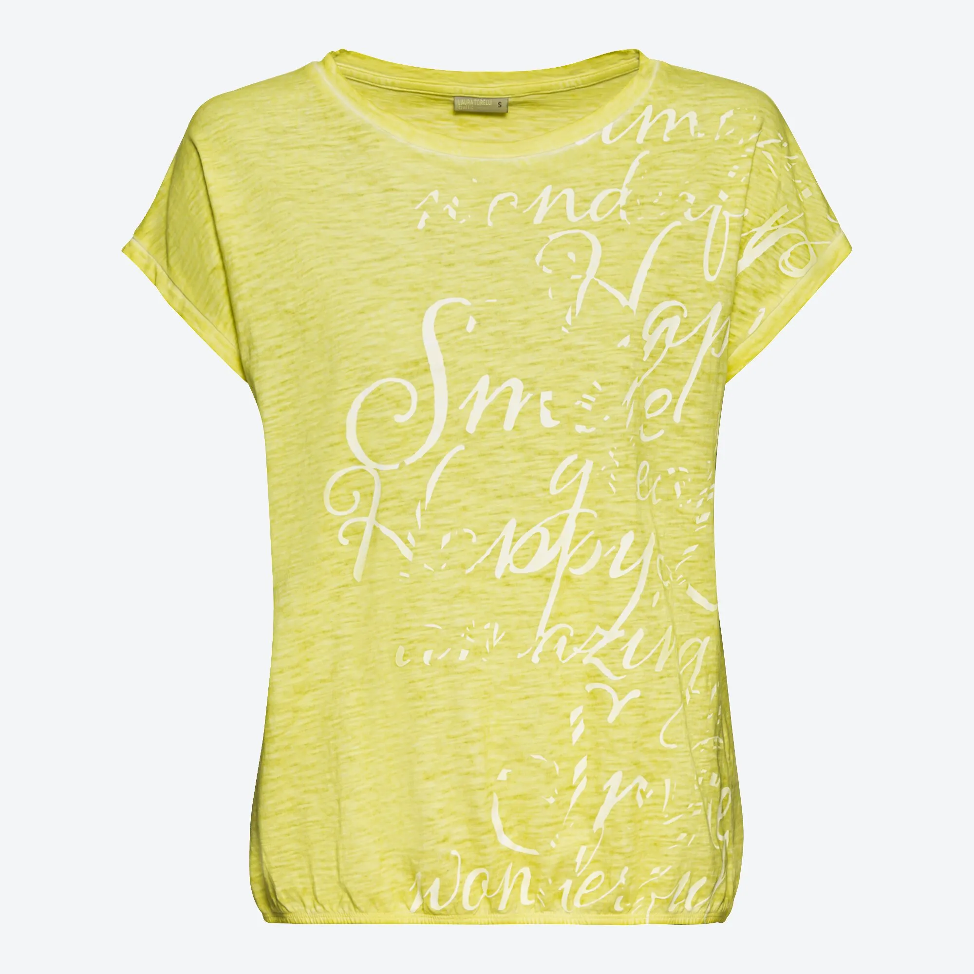 Damen-T-Shirt mit elastischem Saum