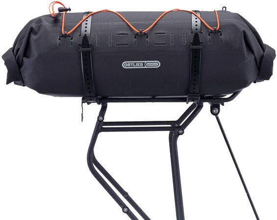 DRY-PACK Packsack mit Gepäckträgerbefestigung  black  16l