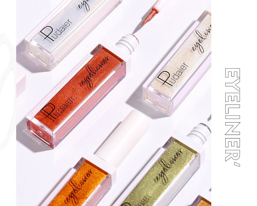 Pudaier - Waterdichte Metallic Vloeibare Eyeliner - 12 Kleuren
