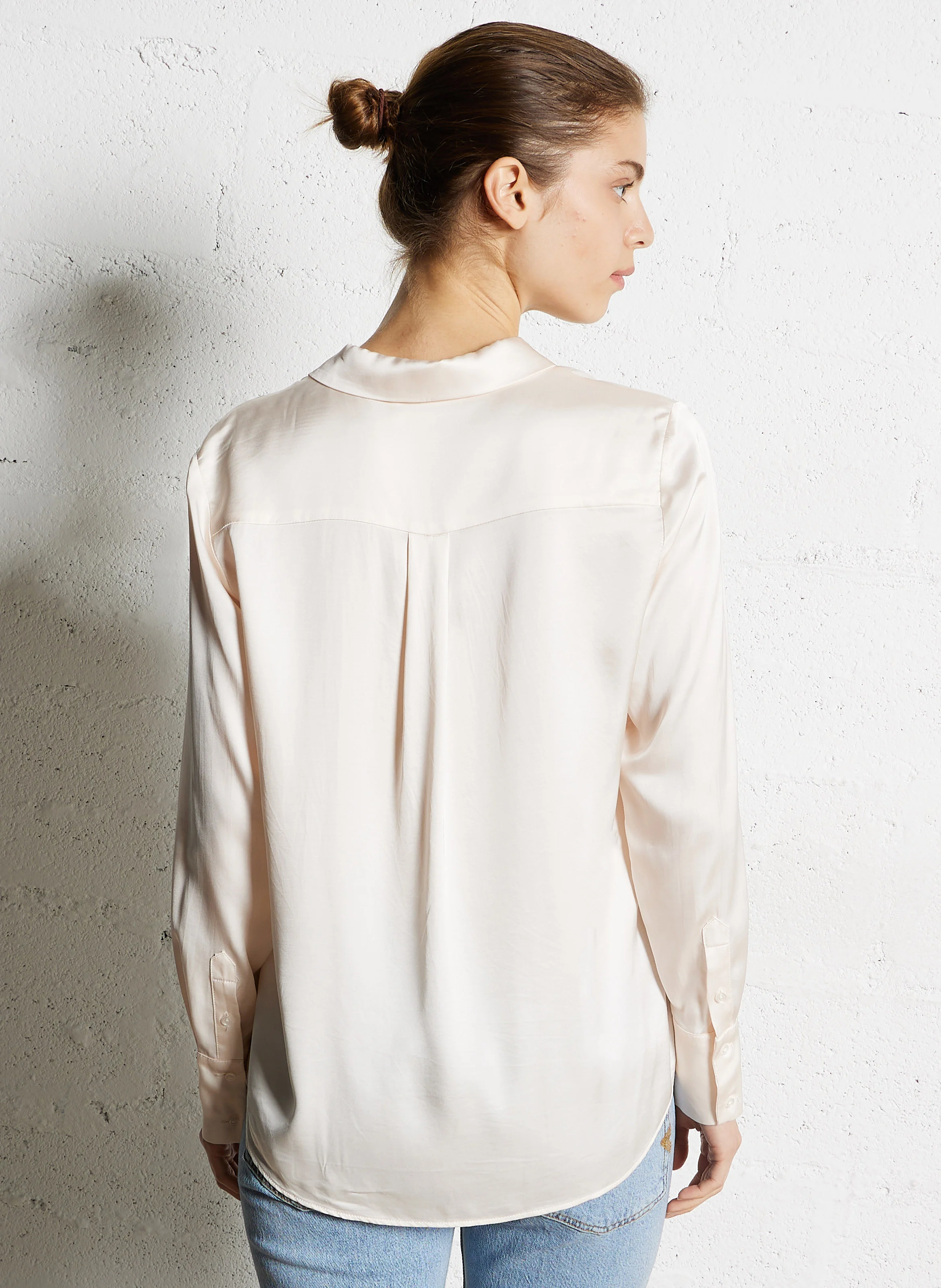 CHIBA - Chemise droite col classique| Blanc