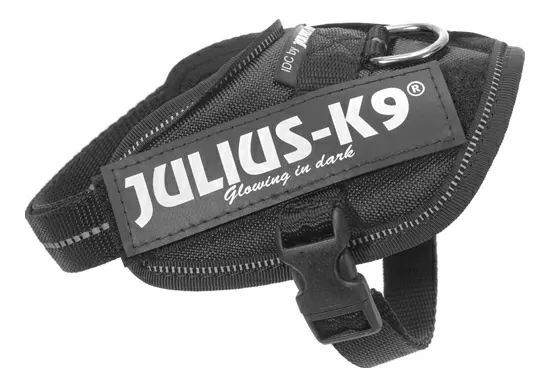 Julius K9 IDC hundesele i sort, Baby 2 - 33-45 cm.