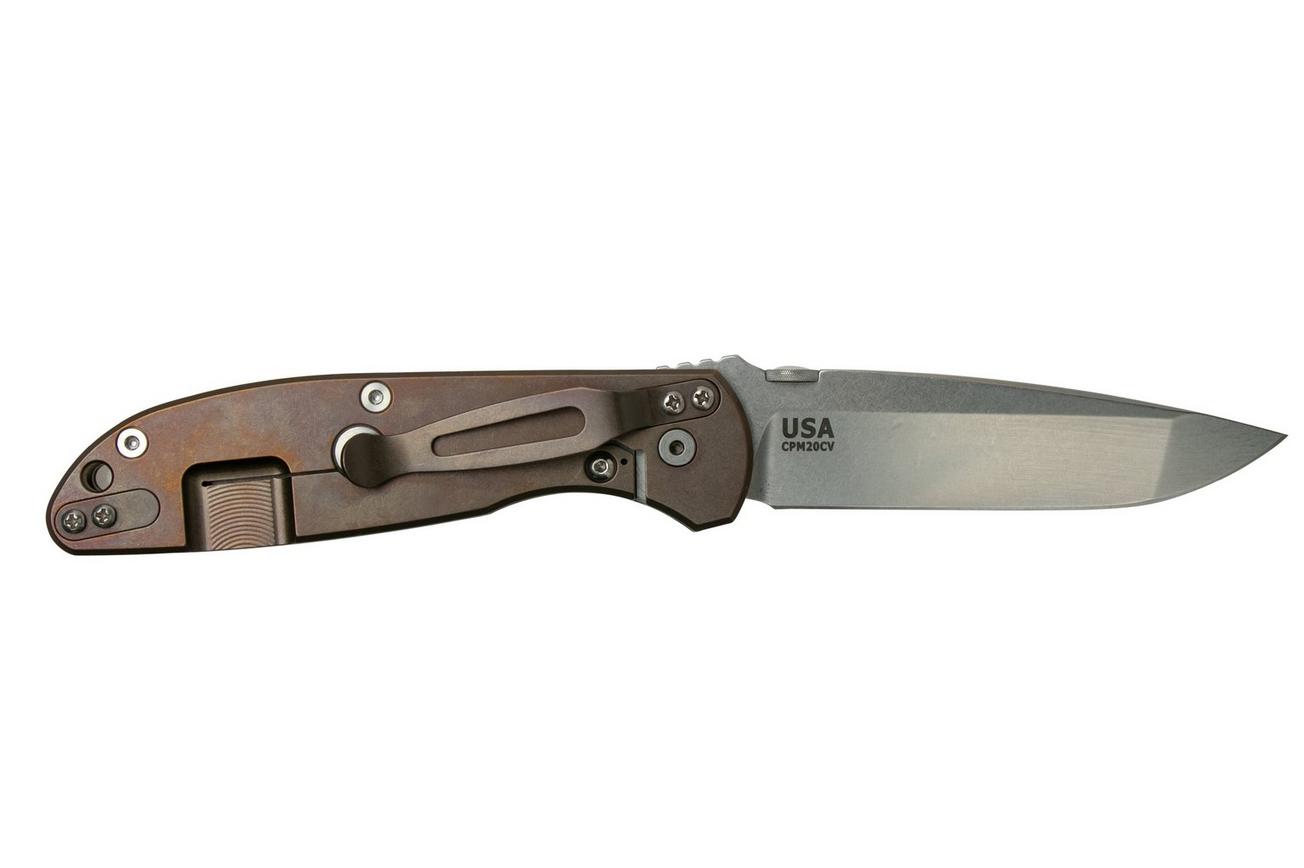 Rick Hinderer Firetac Spanto Stonewash, Bronze Black G10, zakmes