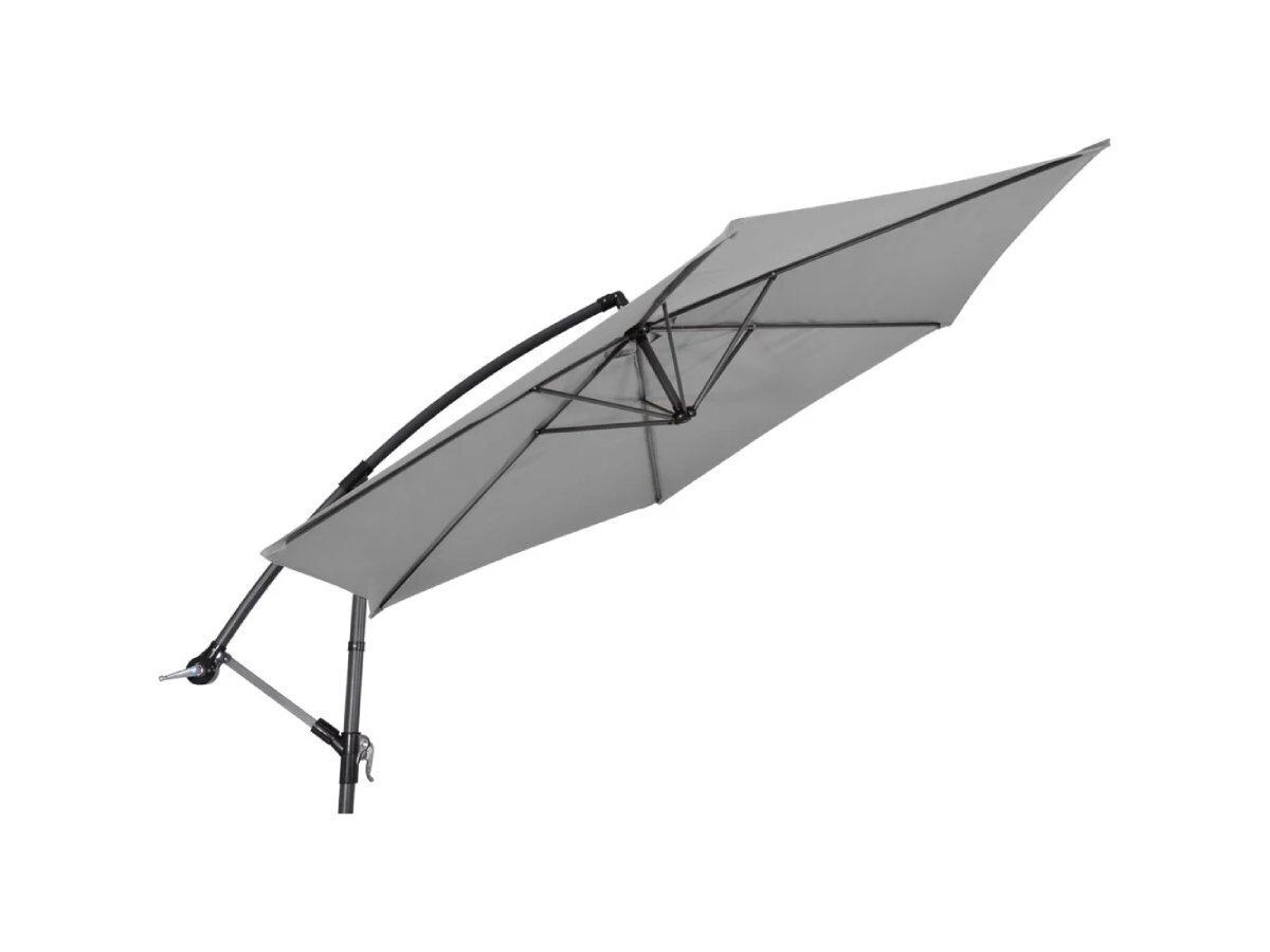 Lesli Living Gemini 300 cm zweefparasol - Grey