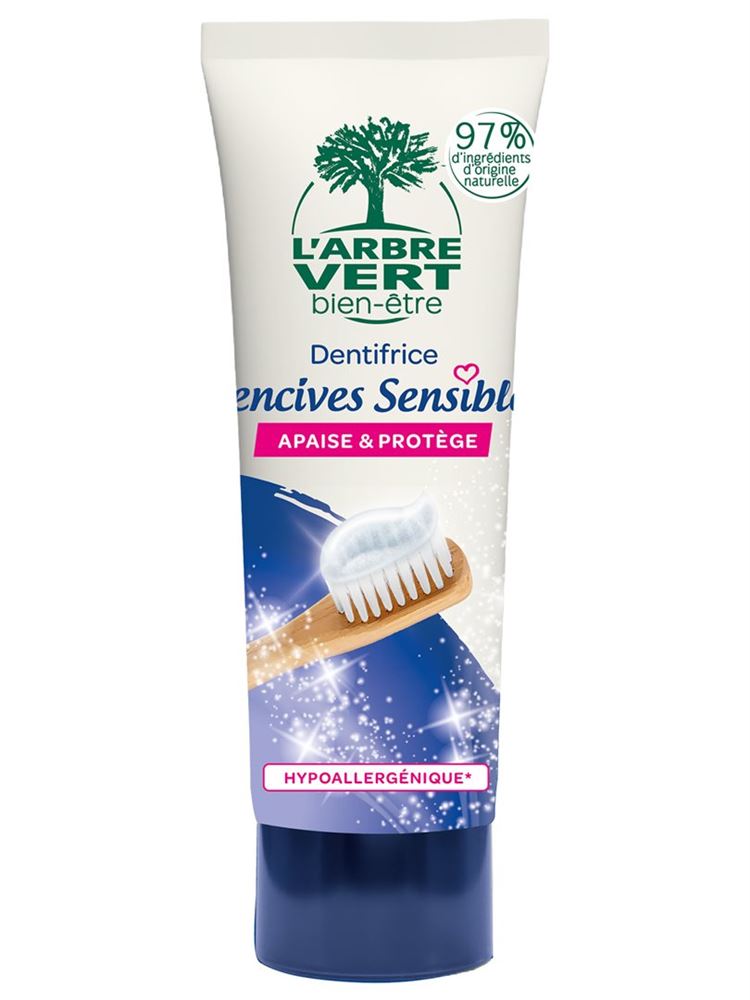 L'ARBRE VERT Zahnpasta Paste empfindliches Zahnfleisch französisch Tb 75 ml