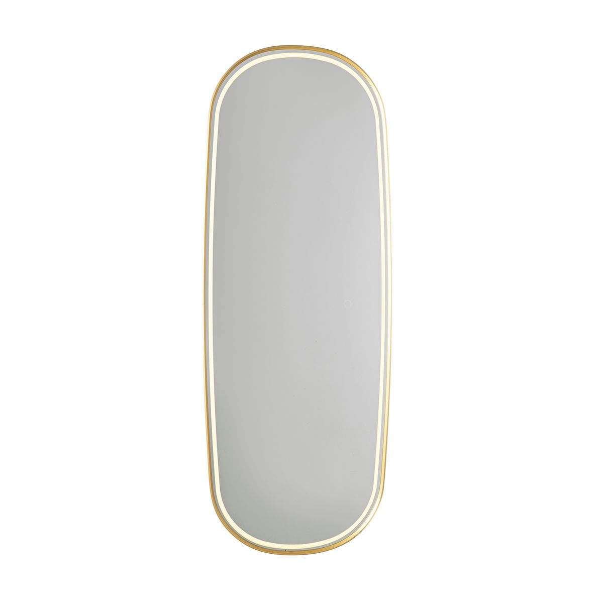 Moderne badkamerspiegel goud incl. LED en touch dimmer - Geraldien