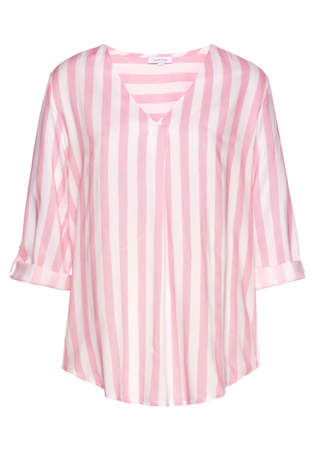 LASCANA Schlupfbluse mit Streifenprint, leichte Webware, Damenbluse