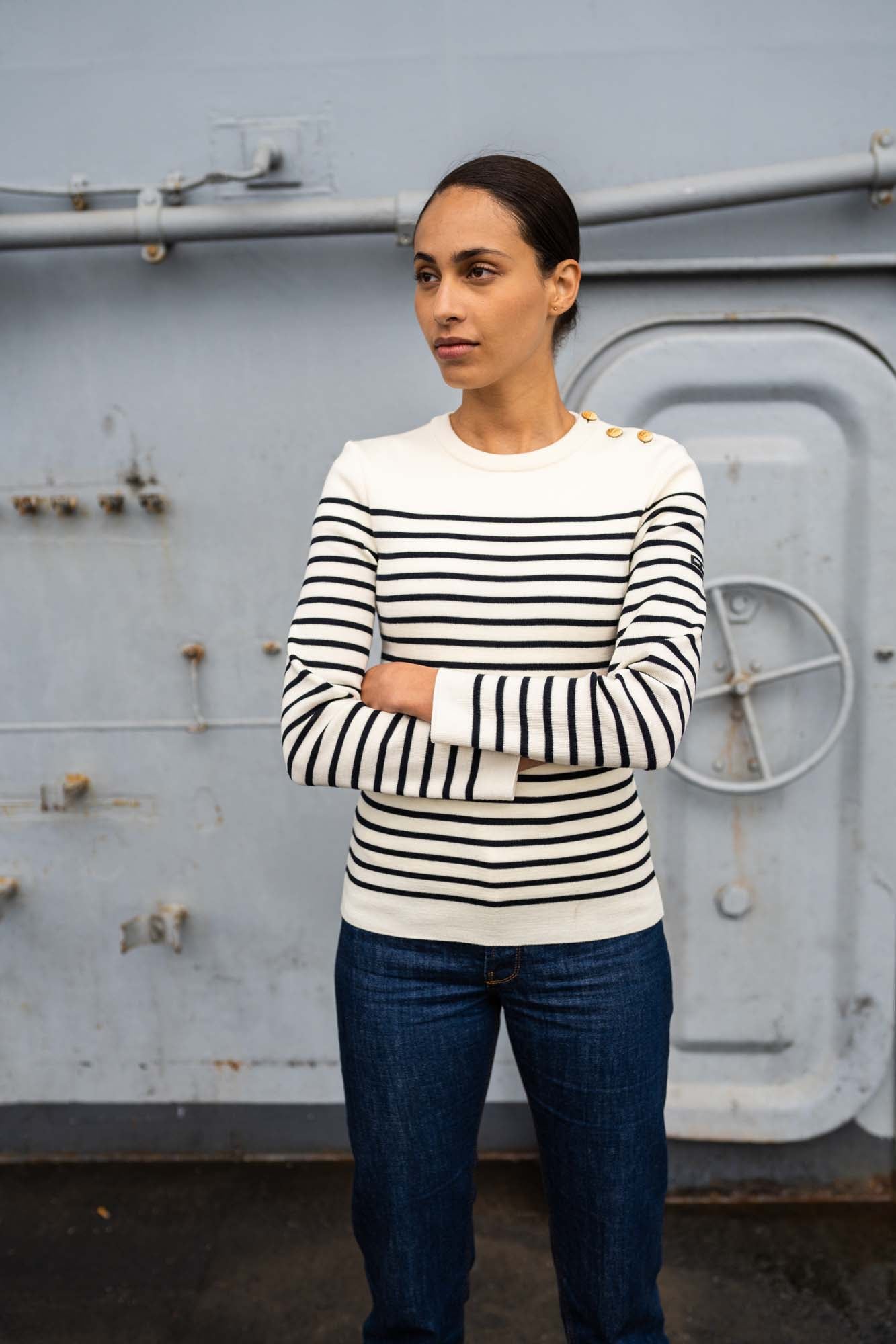 Pull marin rayé 