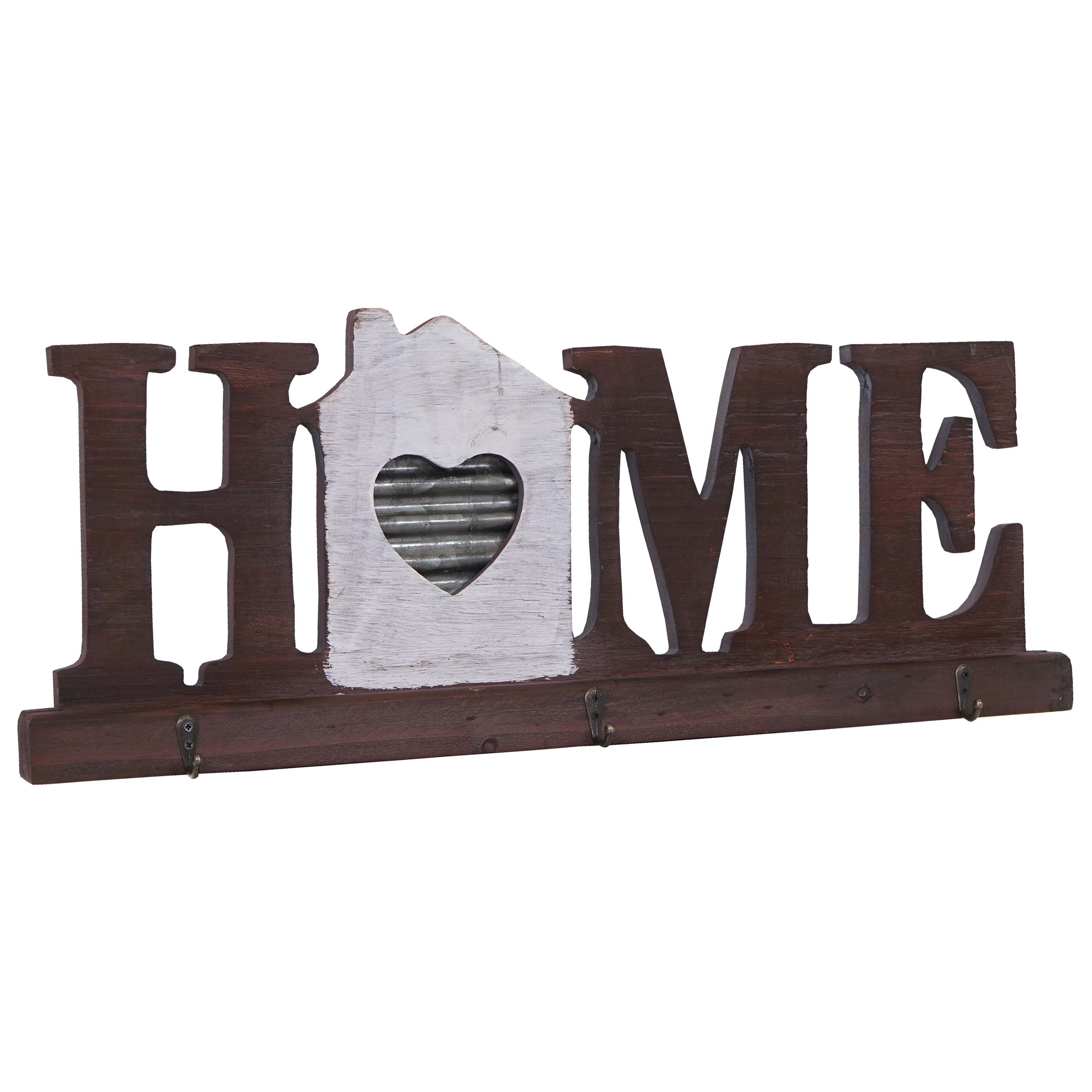 Wandgarderobe MCW-A91 Home, Garderobenpaneel, Landhaus Holz Metall