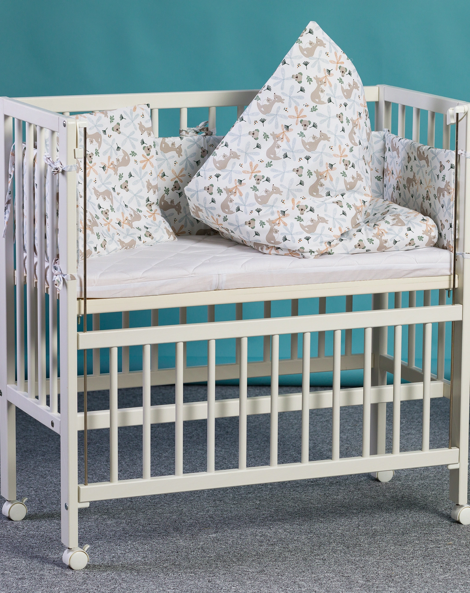 Nestchen COCON LUXE - KANGAROO (165x26) in weiß