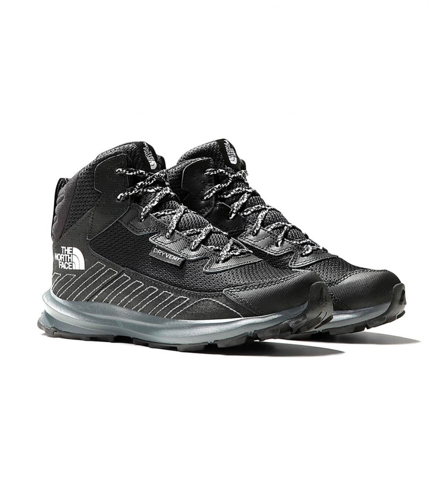 Botas de couro The North Face Fastpack, pretas
