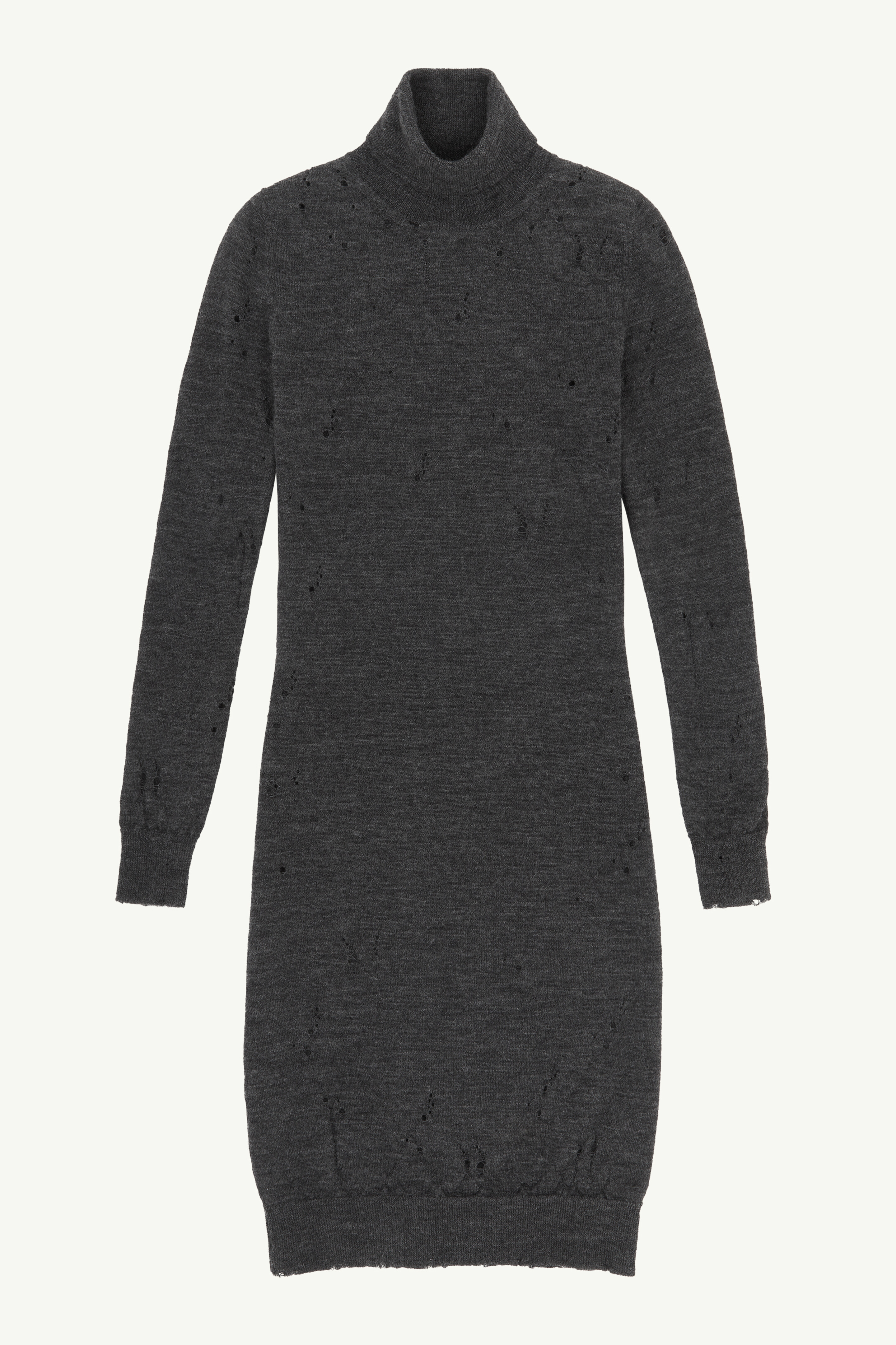 Robe à col roulé en laine pour femme | MM6