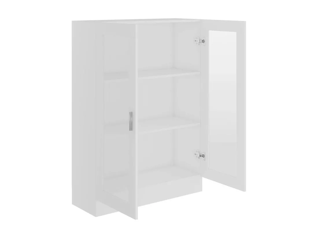 Armoire à vitrine Blanc 82,5x30,5x115 cm Bois d'ingénierie