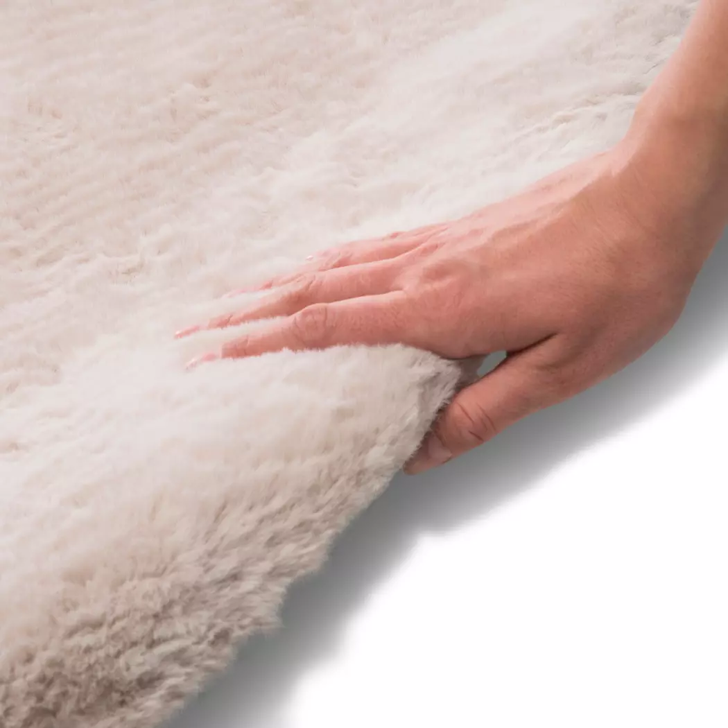 Fellteppich Imitat Cuddly Fur Ø 80 cm