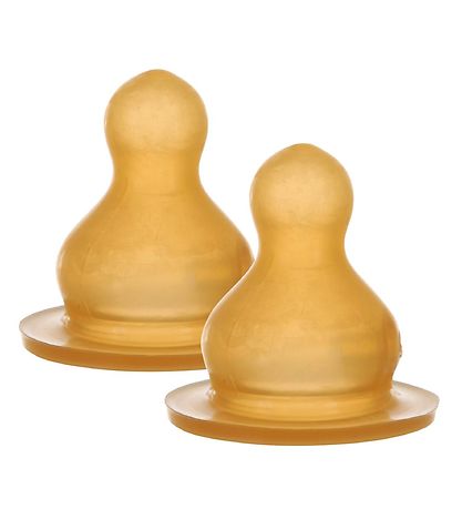 Hevea Trinksauger - 2er-Pack - Naturgummi - Medium Flow